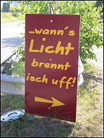 Wanns Licht brennt isch uff